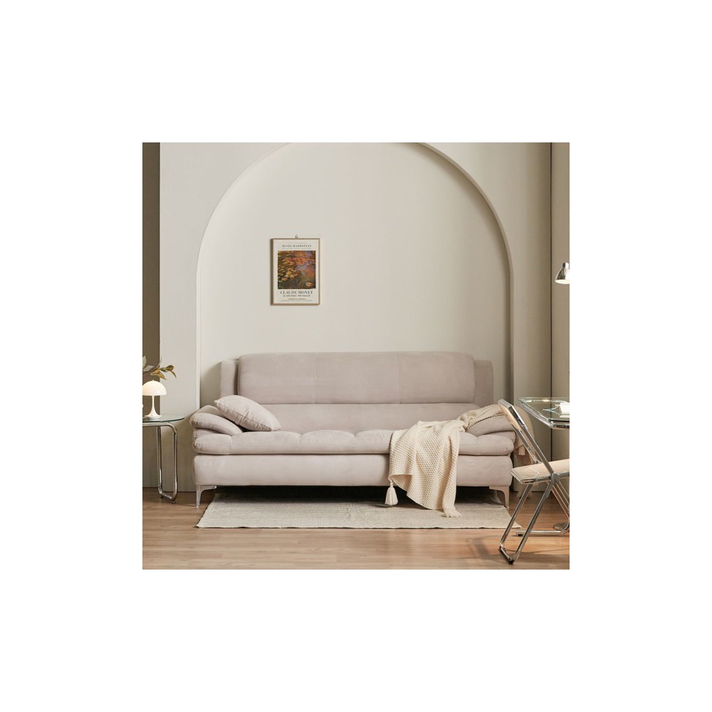 장인가구 롯데단독 콤마 기능성 아쿠아 3인 패브릭 소파 스툴포함