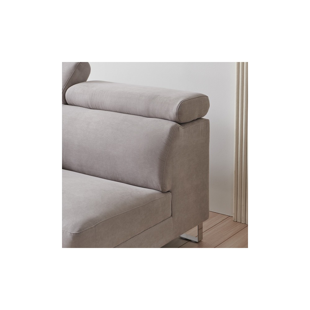 포유 아쿠아 패브릭 생활방수 3인용 쇼파 스툴포함