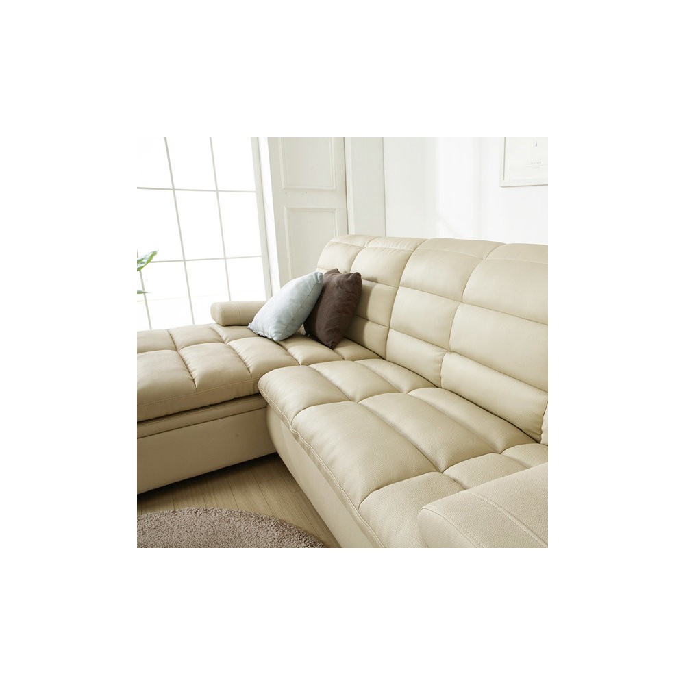 플로바움 바브린노2 2+1 카우치소파 20평대 가죽 3인용소파 다리 뻗고 TV보자