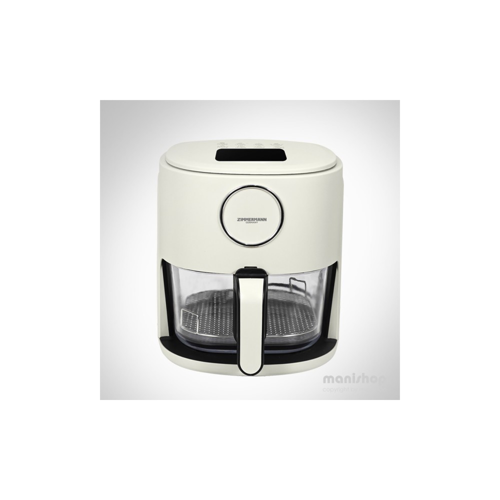 유리 글라스 에어프라이어 4.5L_짐머만 AF4543 미니 소형 가정용 원룸 캠핑 am_2024년형 신상품