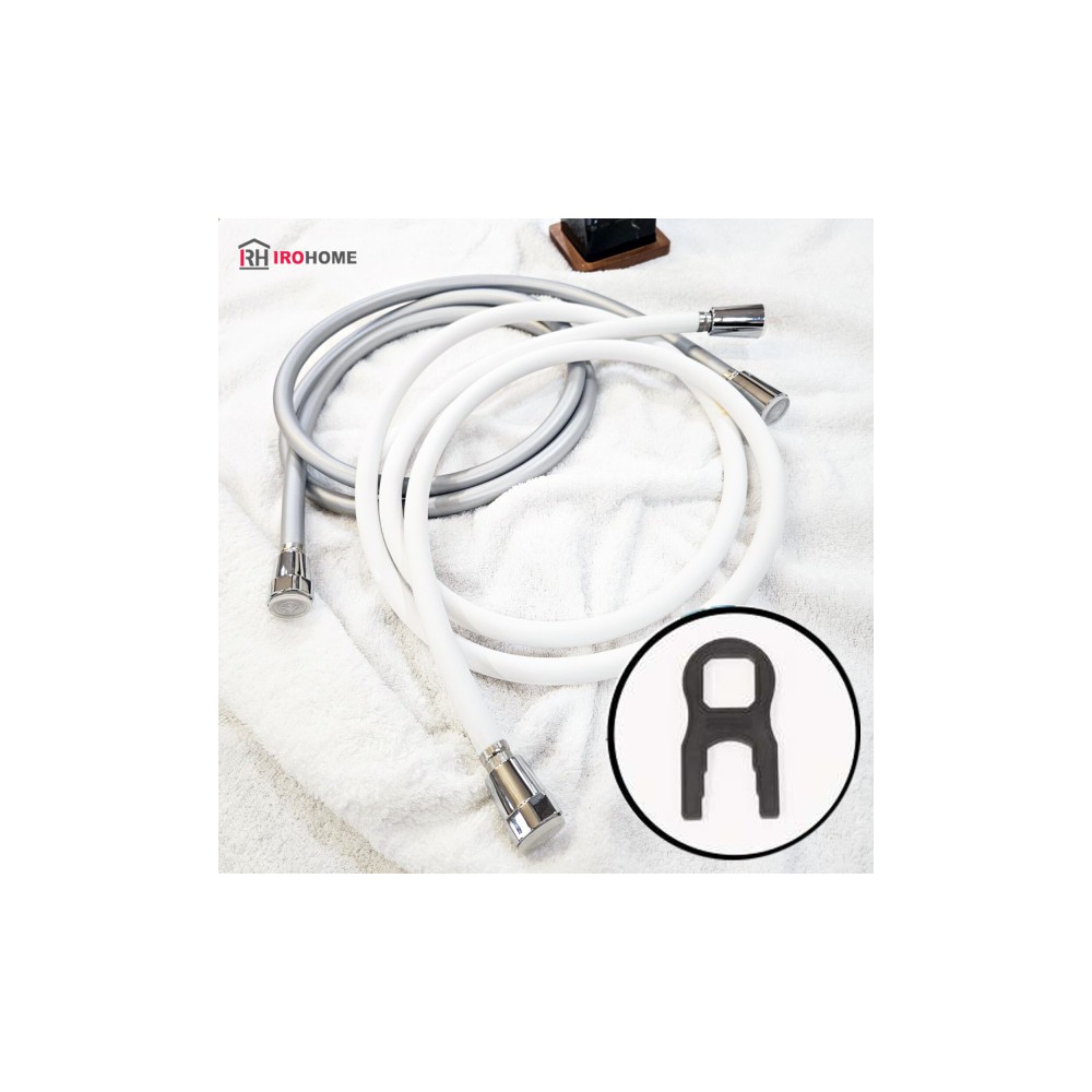 이로홈 100%국산 샤워기호스 교체 샤워호스 PVC 꼬임 물때방지 욕실 샤워줄 1.5m 2m 수전 베란다 화장실