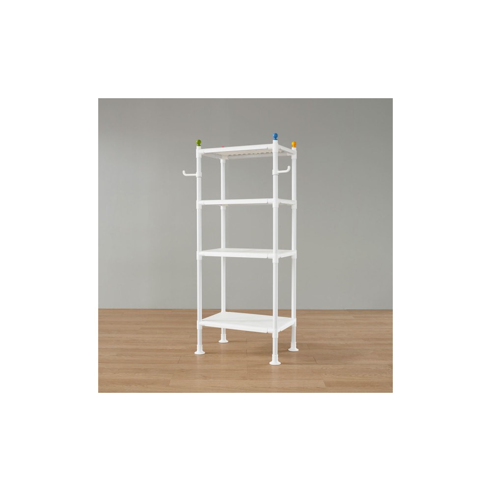 왕자 60 타공 선반 4단 행거 2024년 신제품 깔끔한 디자인 넉넉한 수납 튼튼한 품질