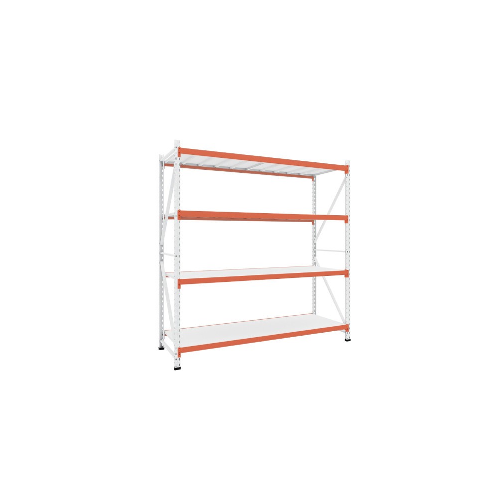 코어 중량랙 독립형 연결형 산업용 앵글 경량랙 파렛트랙 철제선반 4단 독립형