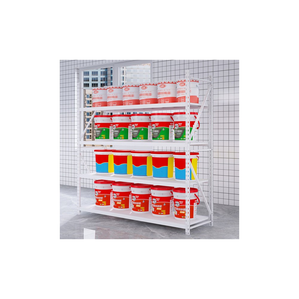 코어 중량랙 독립형 연결형 산업용 앵글 경량랙 파렛트랙 철제선반 4단 독립형