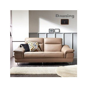 다우닝 레아 3인 전체 천연가죽 소파 (색상:초코)